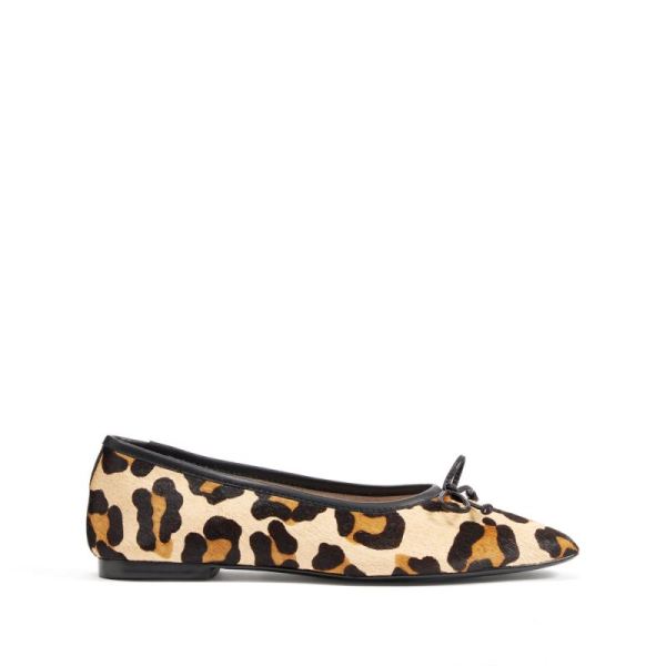 Schutz | Arissa Ballet Flat in Leopard -Natural Leopard - Click Image to Close