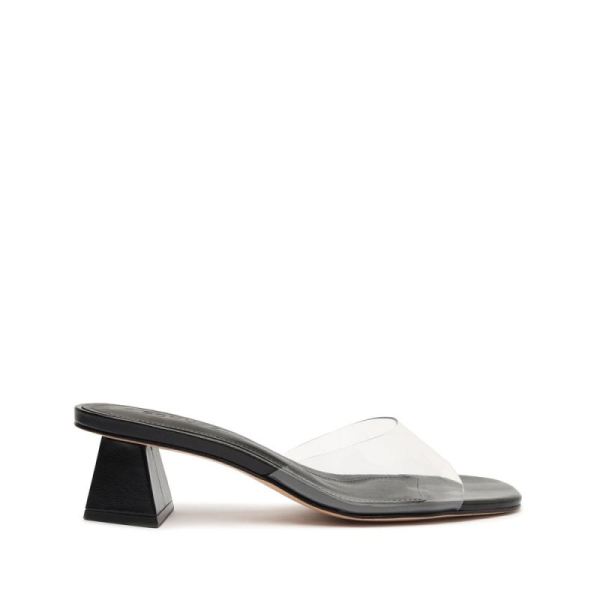 Schutz | Lizah Lo Vinyl Sandal-Black