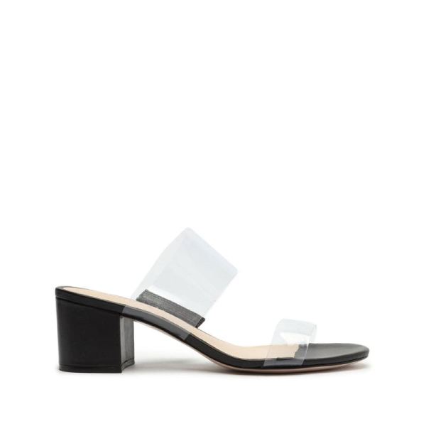 Schutz | Victorie Vinyl&Leather Sandal-Black