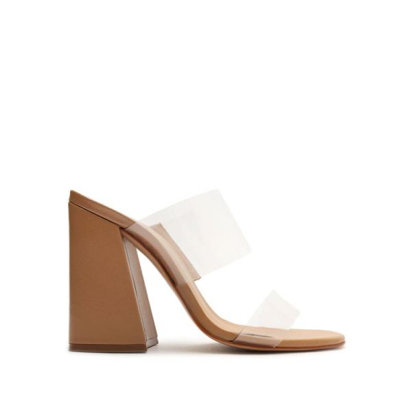 Schutz | Victorie High Block Sandal-Beige - Click Image to Close