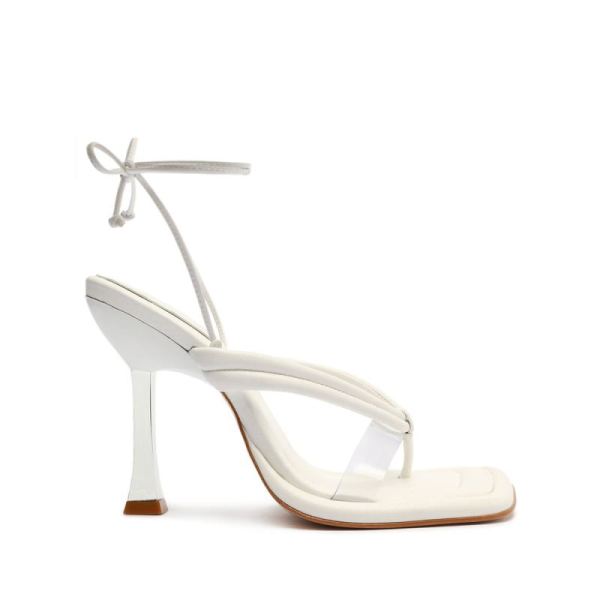 Schutz | Meghan Vinyl Sandal-White