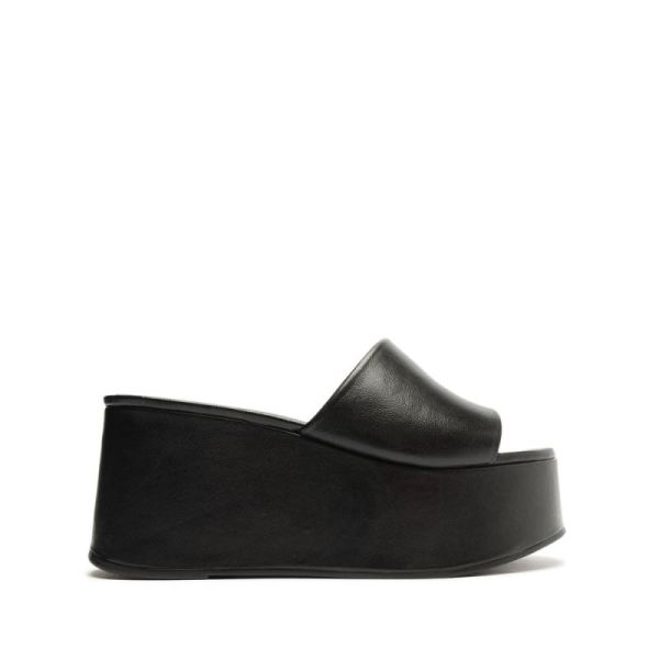 Schutz | Marih Nappa Leather Sandal-Black