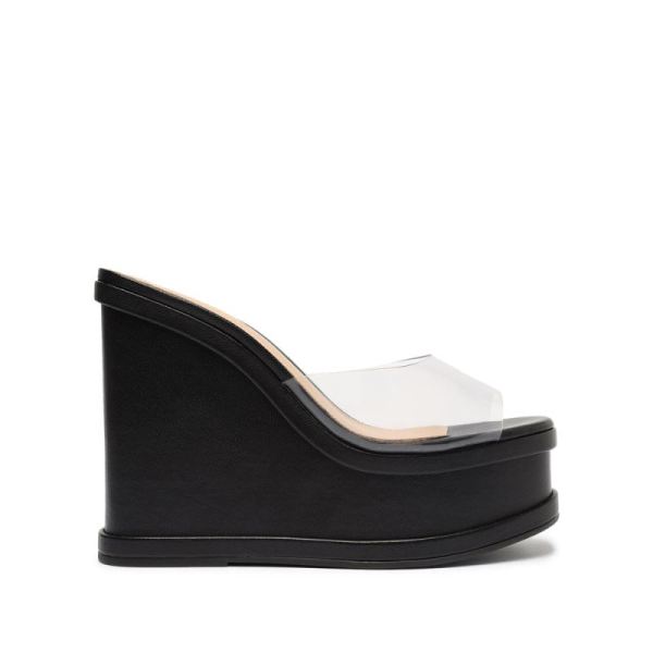 Schutz | Dalle Vinyl Sandal-Black