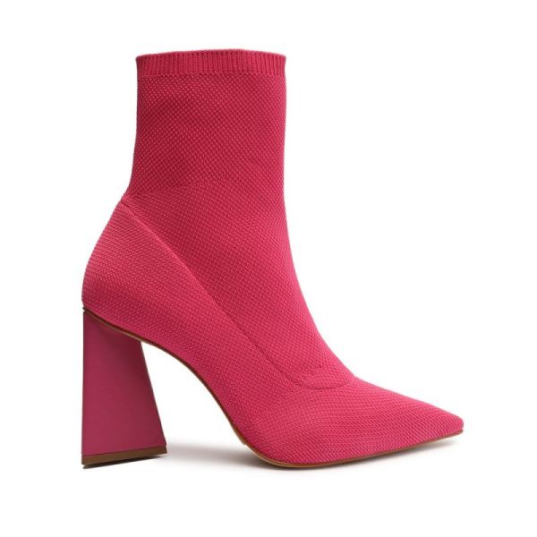 Schutz | Marila Knit Bootie-Hot Pink