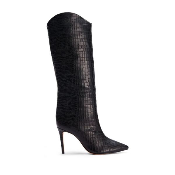 Schutz | Maryana Boot in high-shine patent leather -Black