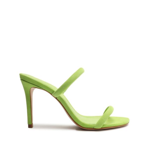 Schutz | Taliah Suede Sandal-Lime Green - Click Image to Close