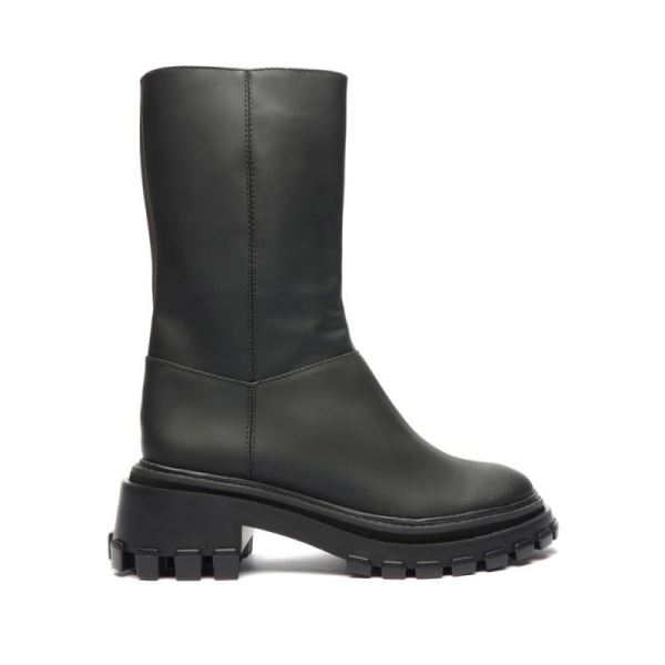 Schutz | Juany Rubber Leather Boot-Black