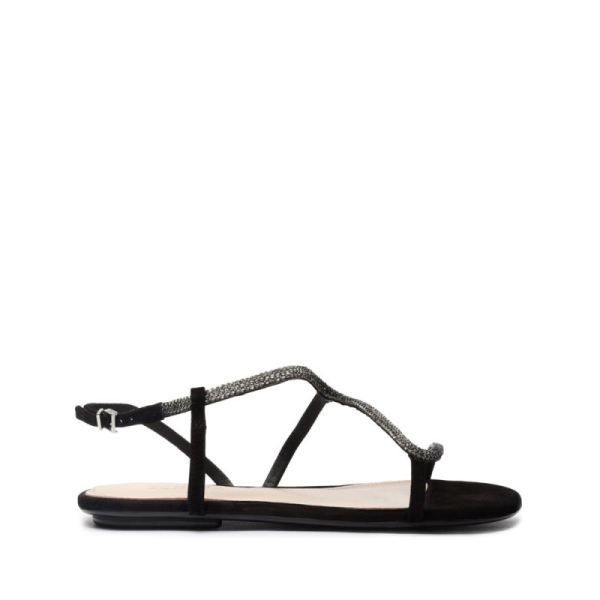 Schutz | Agaviny Studded Nubuck Sandal-Black