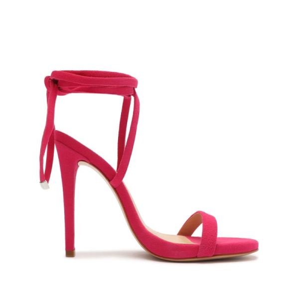 Schutz | Cloe Suede Sandal-Hot Pink - Click Image to Close