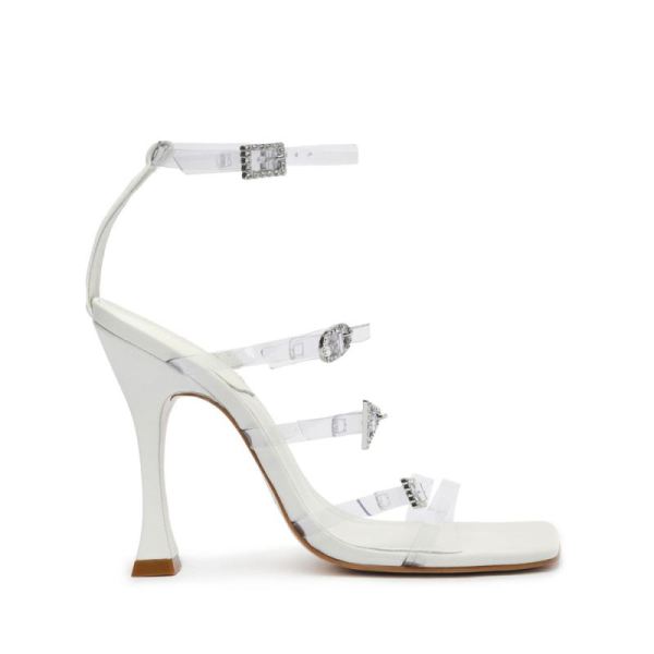 Schutz | Noelle Vinyl Sandal-White