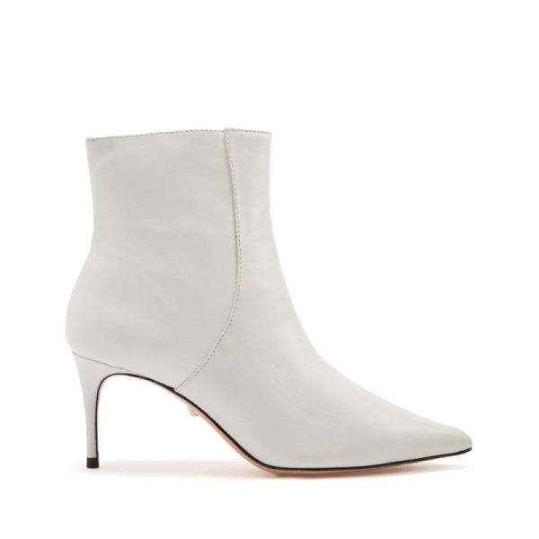 Schutz | Bette Leather Ankle Bootie -Pearl