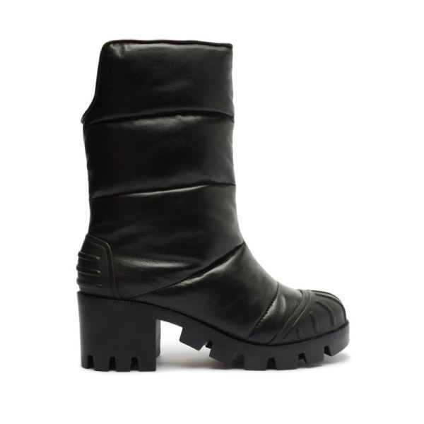 Schutz | Eugenia Nappa Leather Boot-Black - Click Image to Close