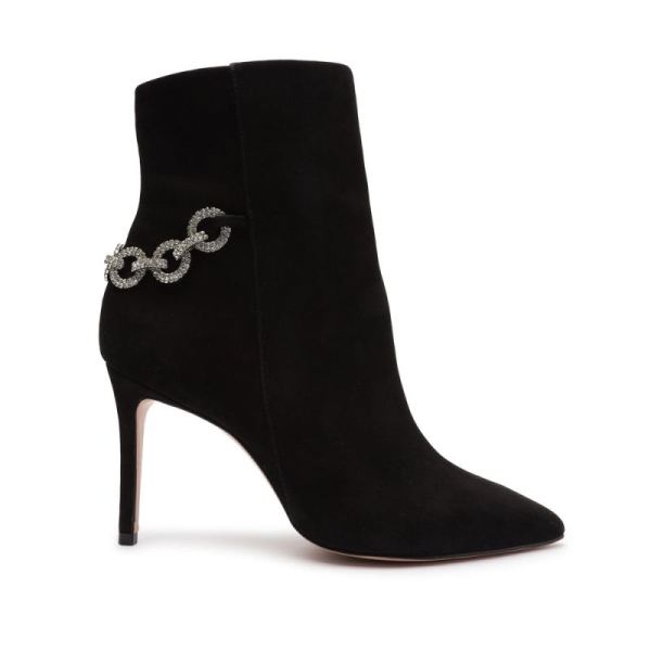 Schutz | Elisah Nubuck Bootie-Black - Click Image to Close