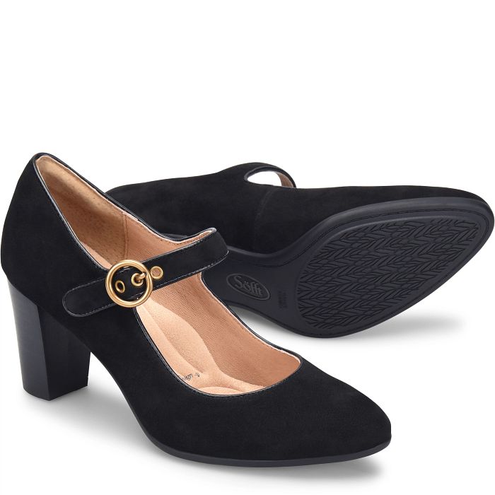 Sofft Women's Petra-Black Suede (Black)