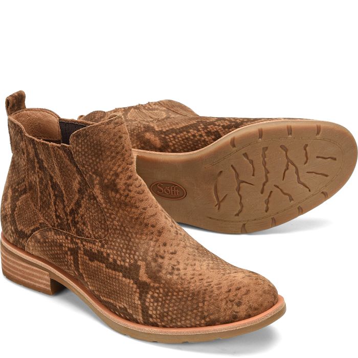 Sofft Women's Bellis III-Cognac Snake (Animal Print)