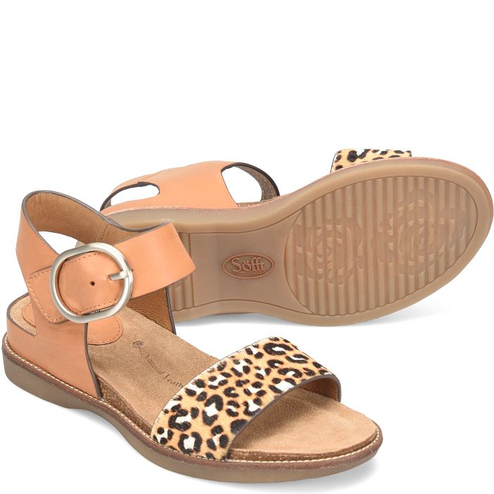 Sofft Women's Bali-Luggage/Tan-White (Animal Print)