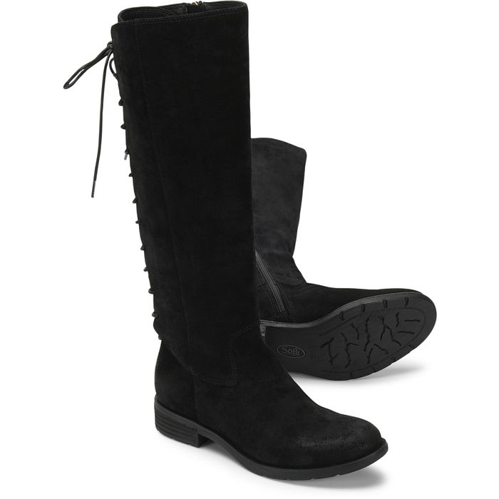 Sofft Women's Sharnell II-Black Suede (Black)