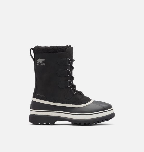 Sorel-Men's Caribou Boot-Black Dark Stone - Click Image to Close