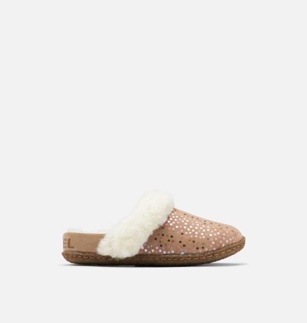 Sorel-Youth Nakiska Slide II Slipper-Omega Taupe Gum 2