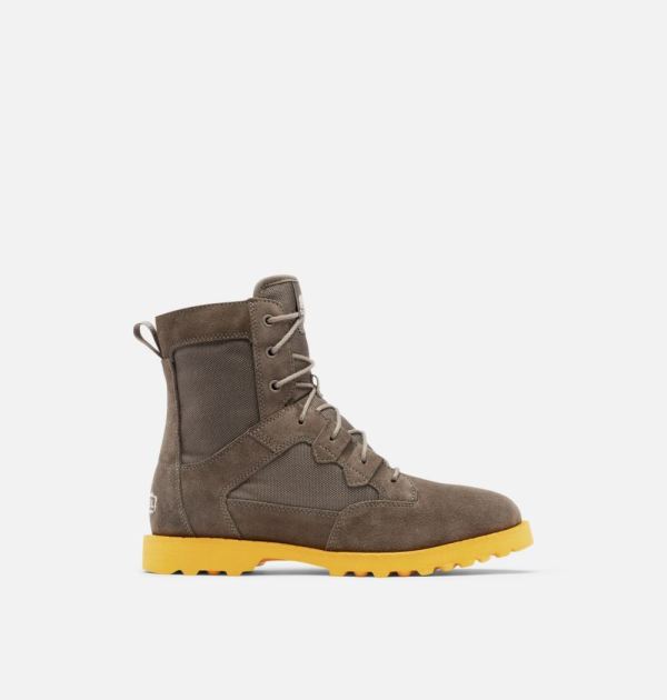 Sorel-Men's Caribou OTM Boot-Alpine Tundra Cyber Yellow