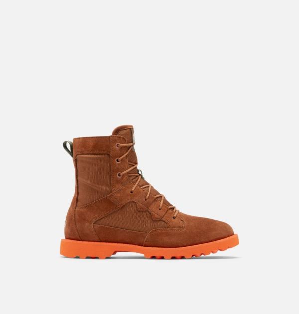 Sorel-Men's Caribou OTM Boot-Dark Amber Spark Orange - Click Image to Close