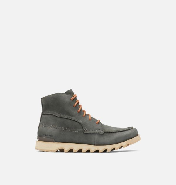 Sorel-Men's Kezar Moc Toe Boot-Coal Brown Flora