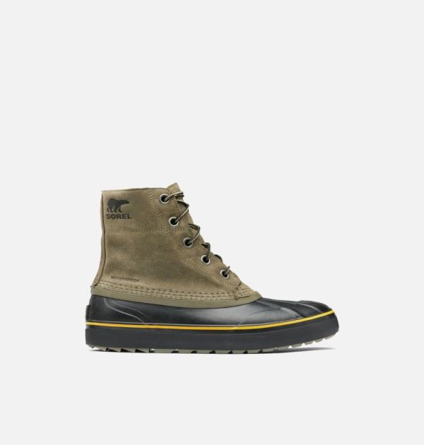 Sorel-Men's Cheyanne Metro Lace Boot-Sage Black - Click Image to Close