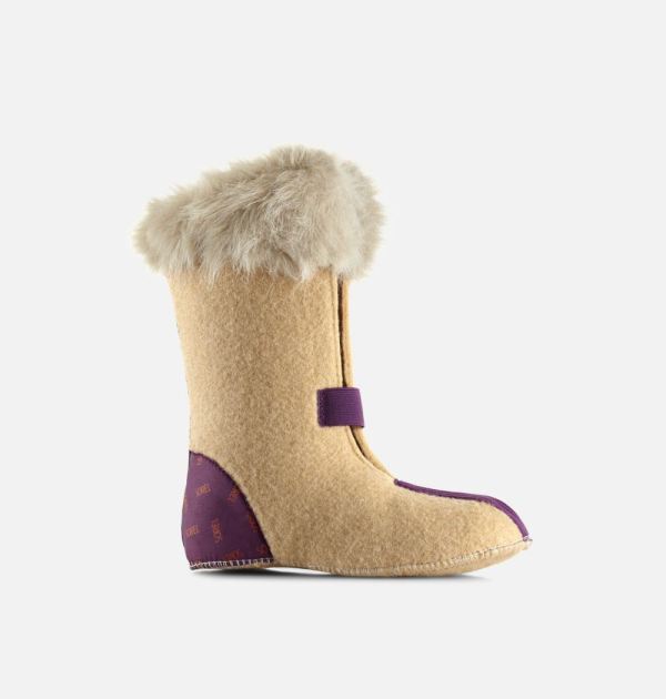 Sorel-Youth Joan Of Arctic Boot Liner-Curry - Click Image to Close