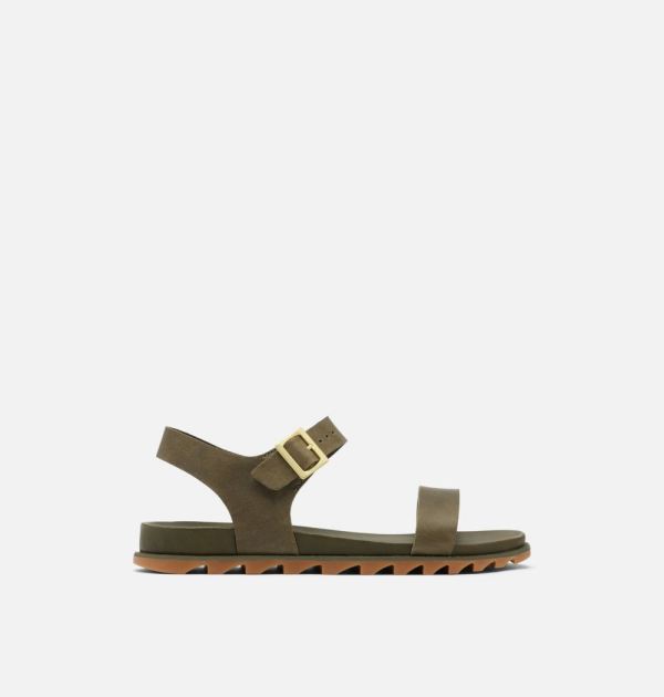 Sorel-Womens Roaming Decon Ankle Strap Sandal-Olive Green