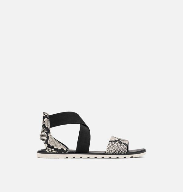 Sorel-Women's Ella II Sandal-Snake Black