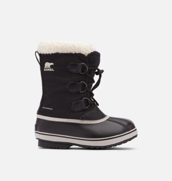 Sorel-Youth Yoot Pac Nylon Boot-Black - Click Image to Close