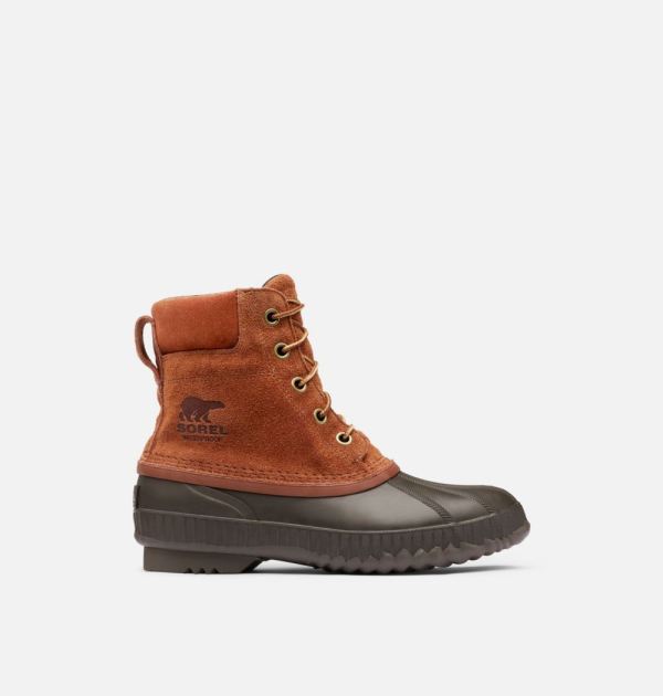 Sorel-Mens Cheyanne II Lace Duck Boot-Dark Amber Cordovan - Click Image to Close