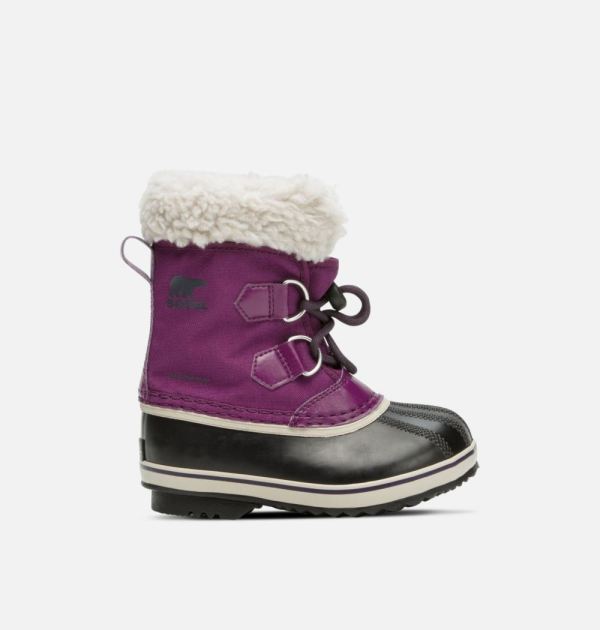 Sorel-Children's Yoot Pac Nylon Boot-Wild Iris Dark Plum