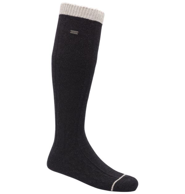 Sorel-Women's Novelty Cable Wool Knee-Hi Socks-Black