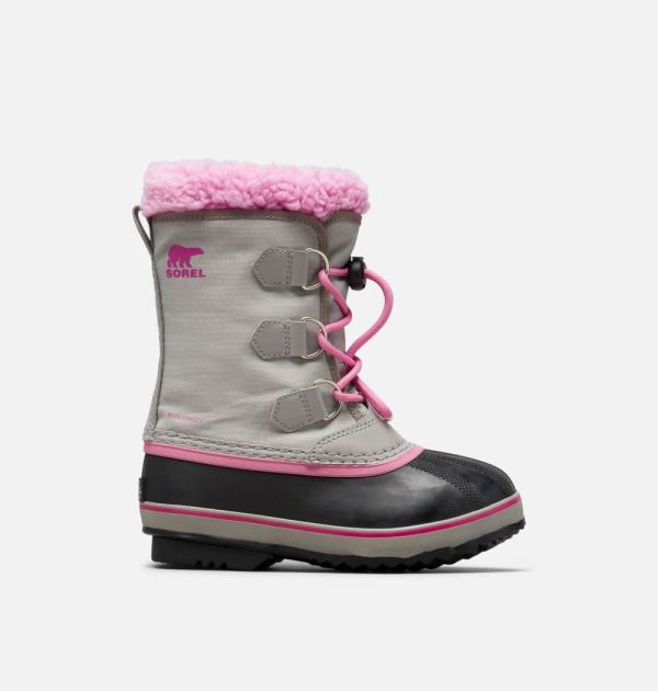 Sorel-Youth Yoot Pac Nylon Boot-Chrome Grey Orchid - Click Image to Close