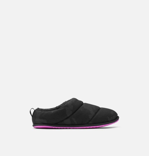 Sorel-Women's Go - Bodega Run Slipper-Black Bright Lavender