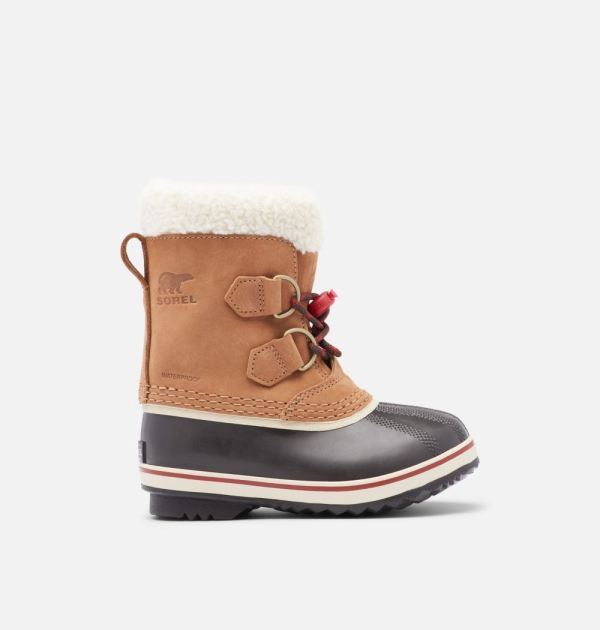 Sorel-Children's Yoot Pac Caribou Boot-Velvet Tan - Click Image to Close