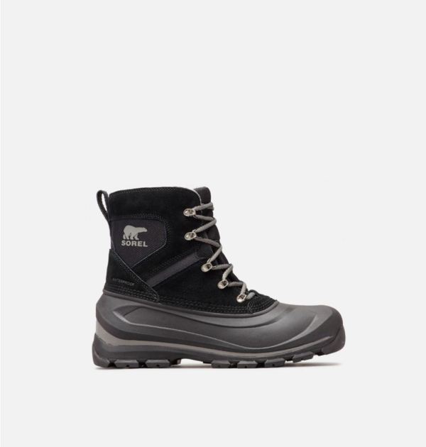 Sorel-Men's Buxton Lace Boot-Black Quarry - Click Image to Close