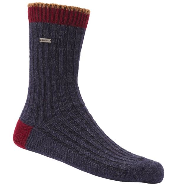 Sorel-Women's Merino Basic Crew Sock-Navy