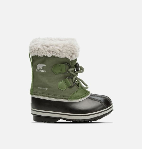 Sorel-Children's Yoot Pac Nylon Boot-Hiker Green - Click Image to Close