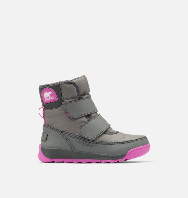 Sorel-Toddler Whitney II Strap Boot-Quarry Grill