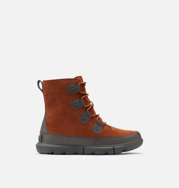 Sorel-Men's Explorer Boot-Dark Amber Buffalo - Click Image to Close