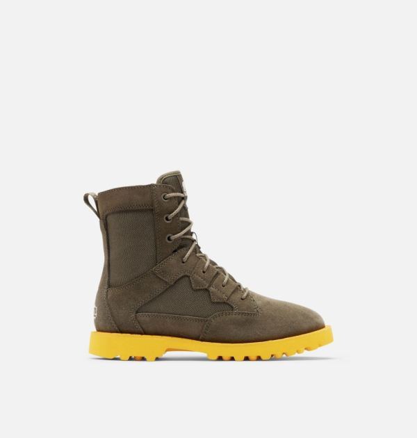 Sorel-Women's Caribou OTM Bootie-Alpine Tundra Cyber Yellow