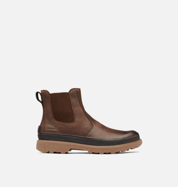 Sorel-Men's Caribou Chelsea Boot-Carafe Black - Click Image to Close