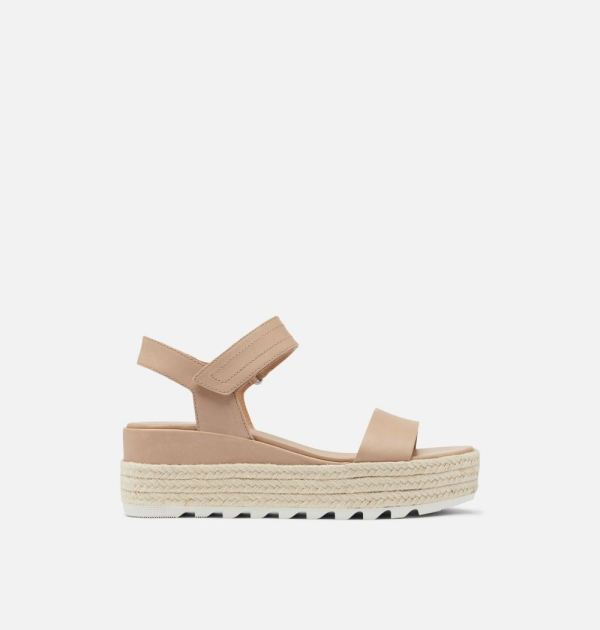 Sorel-Women's Cameron Flatform Wedge Sandal-Honest Beige