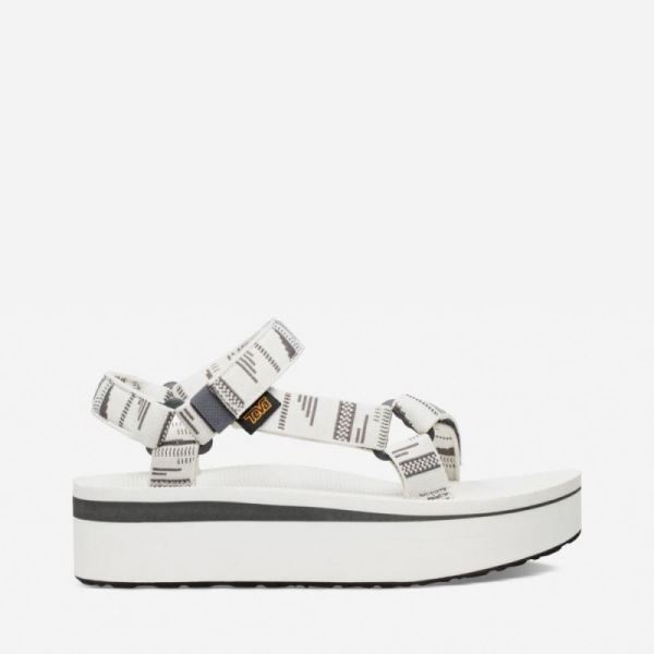 Teva - Women's Flatform Universal - CHARA BRIGHT WHITE - Click Image to Close