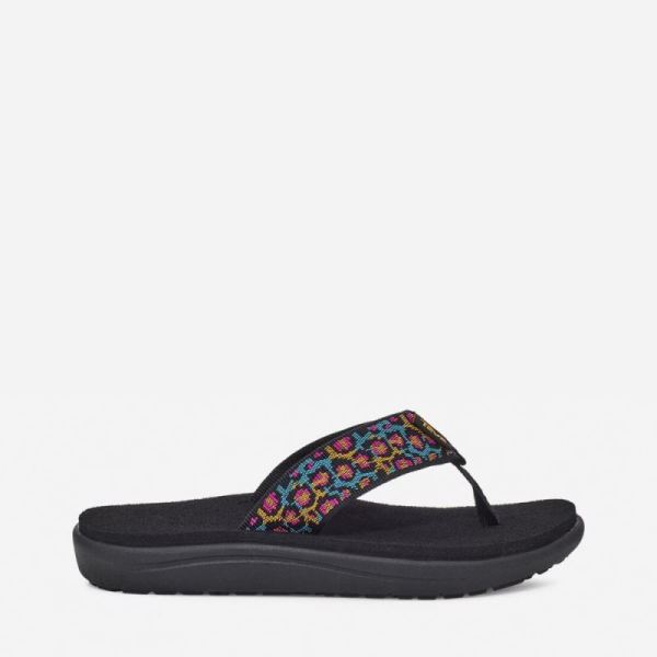 Teva - Big Kids Voya Flip - DORINDA BLACK MULTI