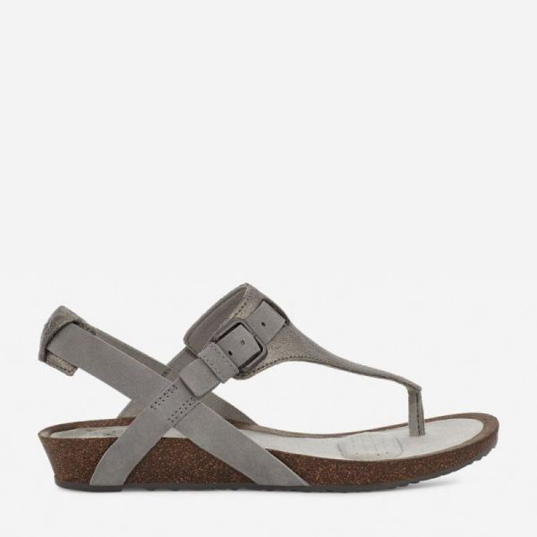 Teva - Women's Mahonia 3-Point Metallic - METALLIC PEWTER - Click Image to Close