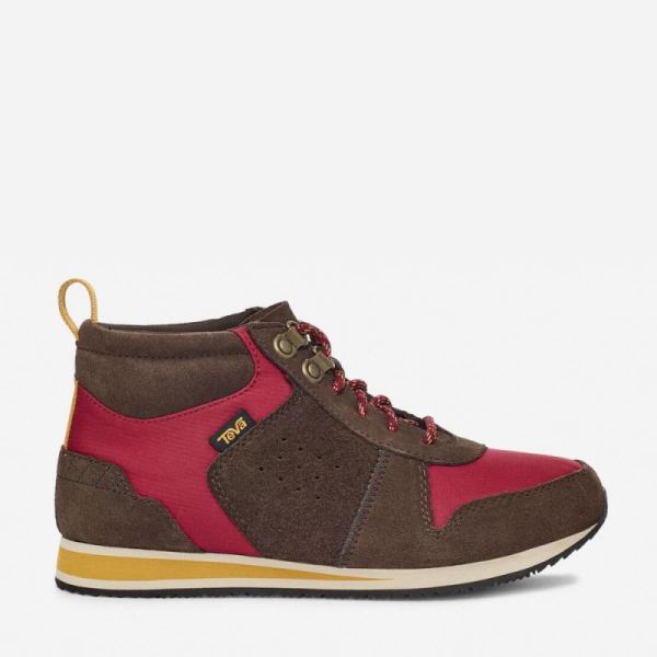 Teva - Women's Highside '84 Mid - BROWN/ PERSIAN RED