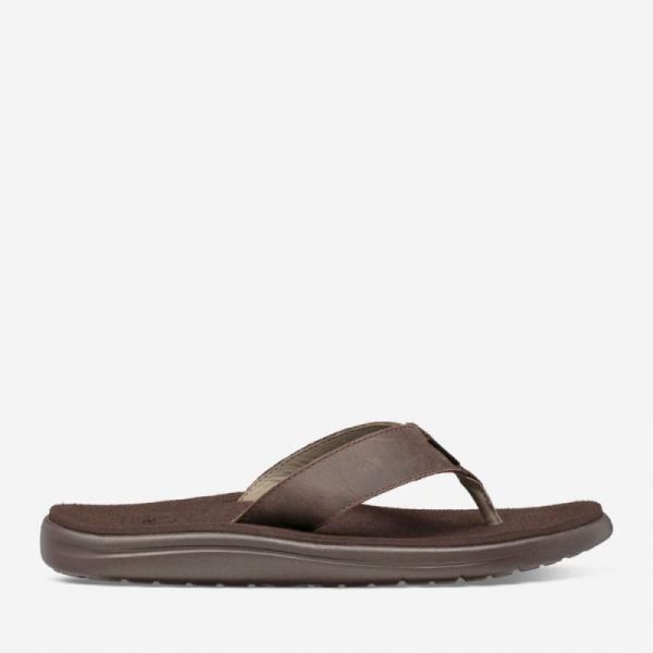 Teva - Men's Voya Flip Leather - CHOCOLATE BROWN